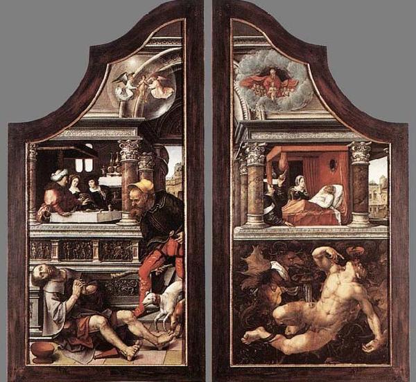 Bernaert Van Orley Triptych of Virtue of Patience Sweden oil painting art